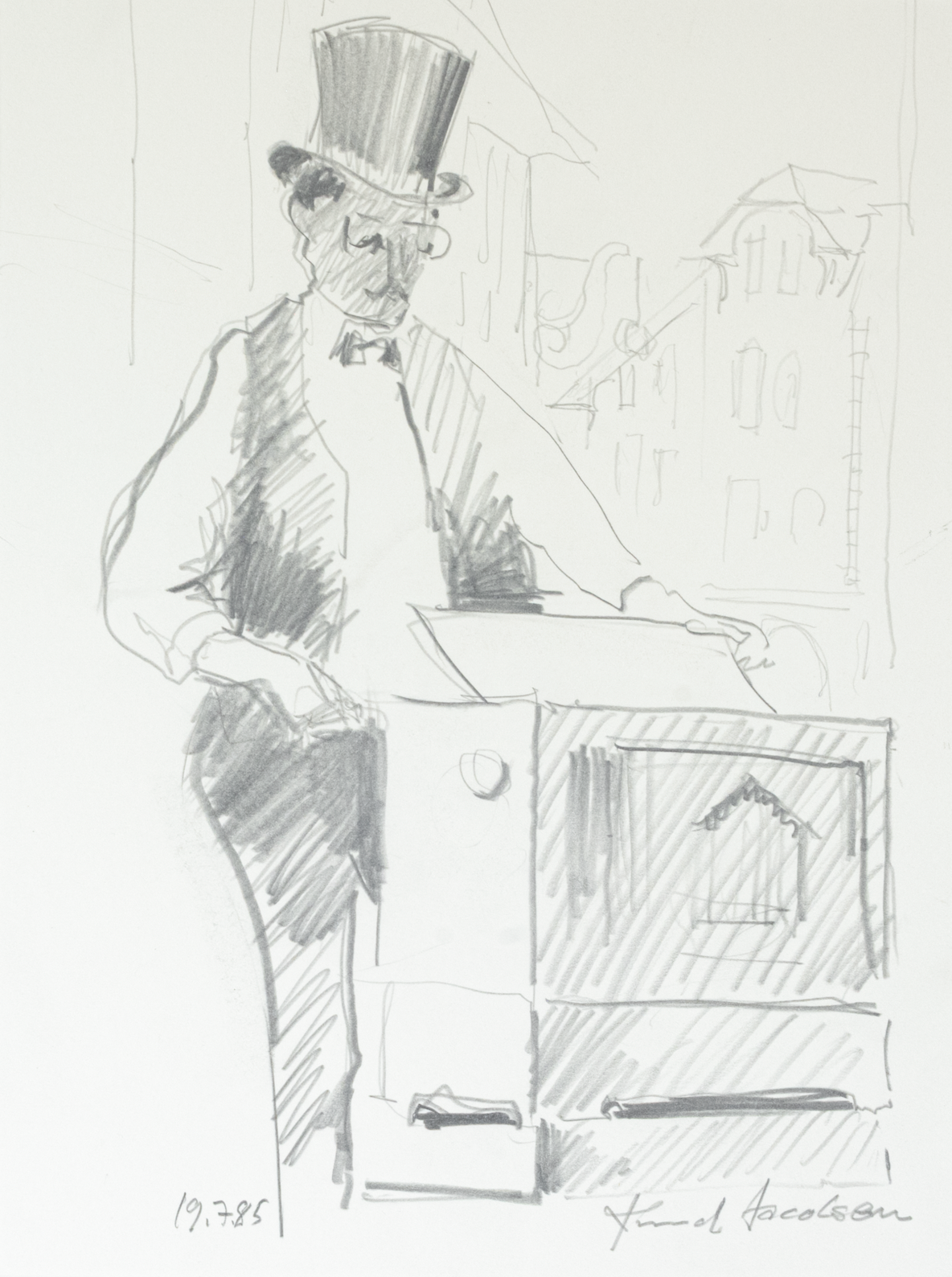 Knud Jacobsen "Drehorgel Zylindermann"
