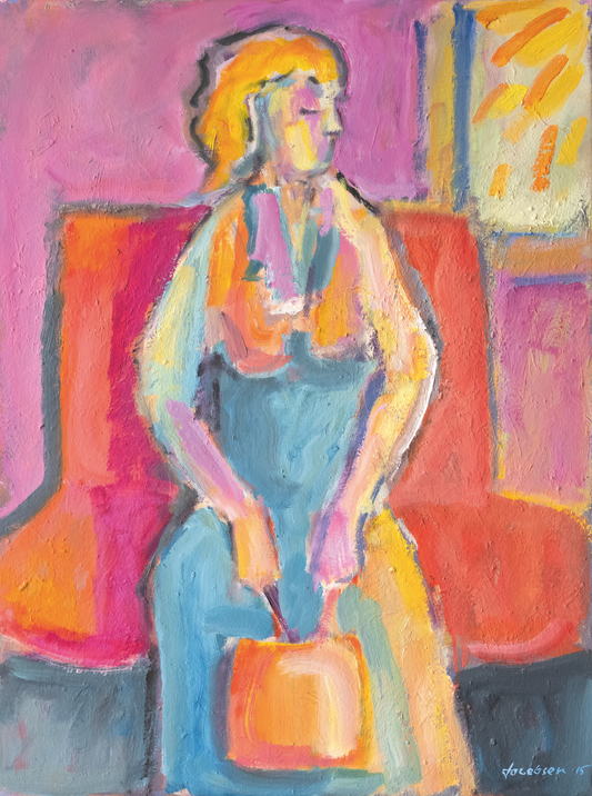 Knud Jacobsen  "Frau mit Trommel"