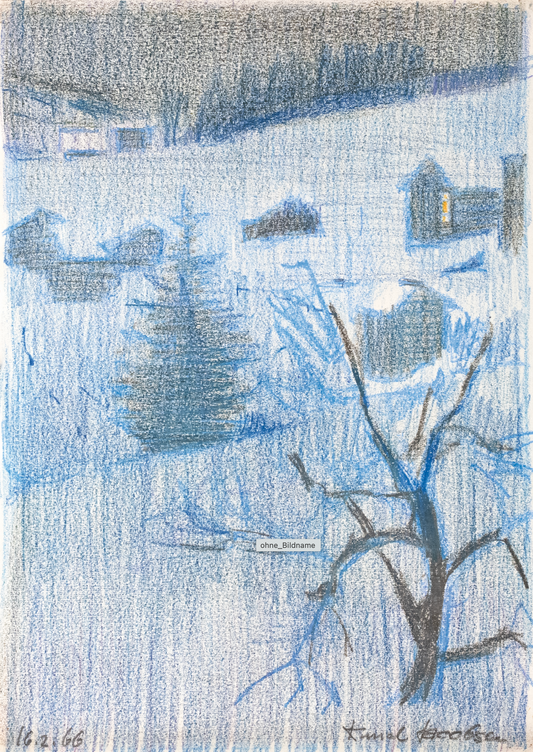 Knud Jacobsen  "Winter in Grächen"
