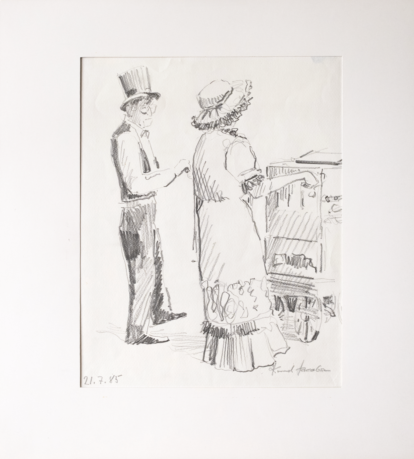 Knud Jacobsen   "Drehorgel Paar"