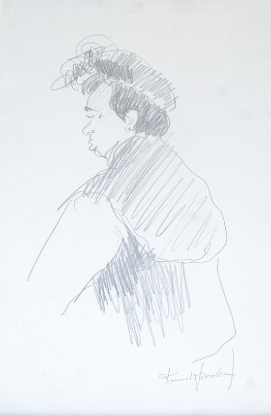 Knud Jacobsen  "Portraitstudie"