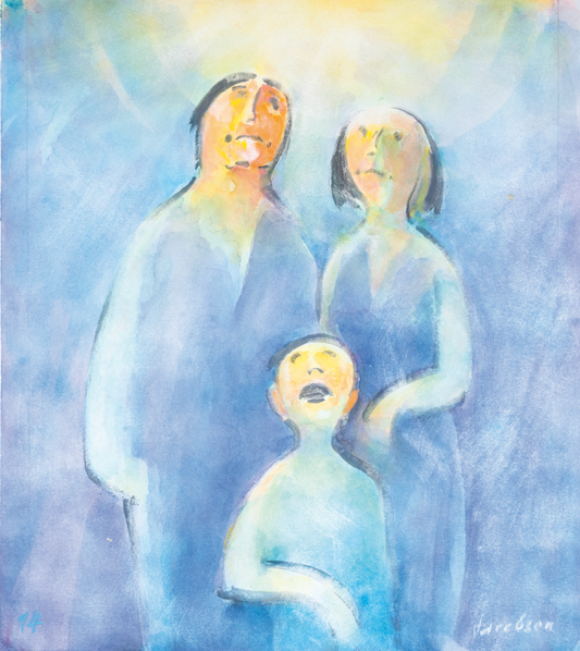 Knud Jacobsen  "Familie im Licht"