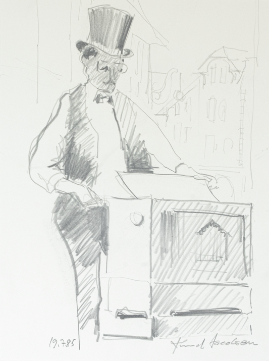 Knud Jacobsen  "Drehorgel Zylindermann"