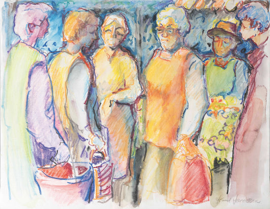 Knud Jacobsen  "Marktszene"