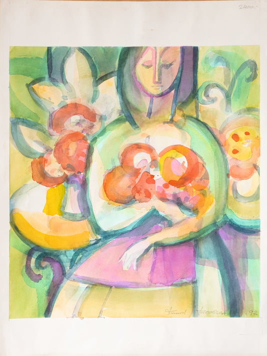 Knud Jacobsen  "Blumenfrau"