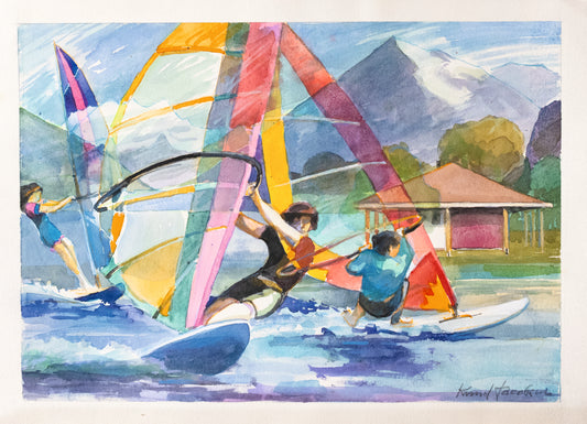 Knud Jacobsen  "Surfing Thunersee"