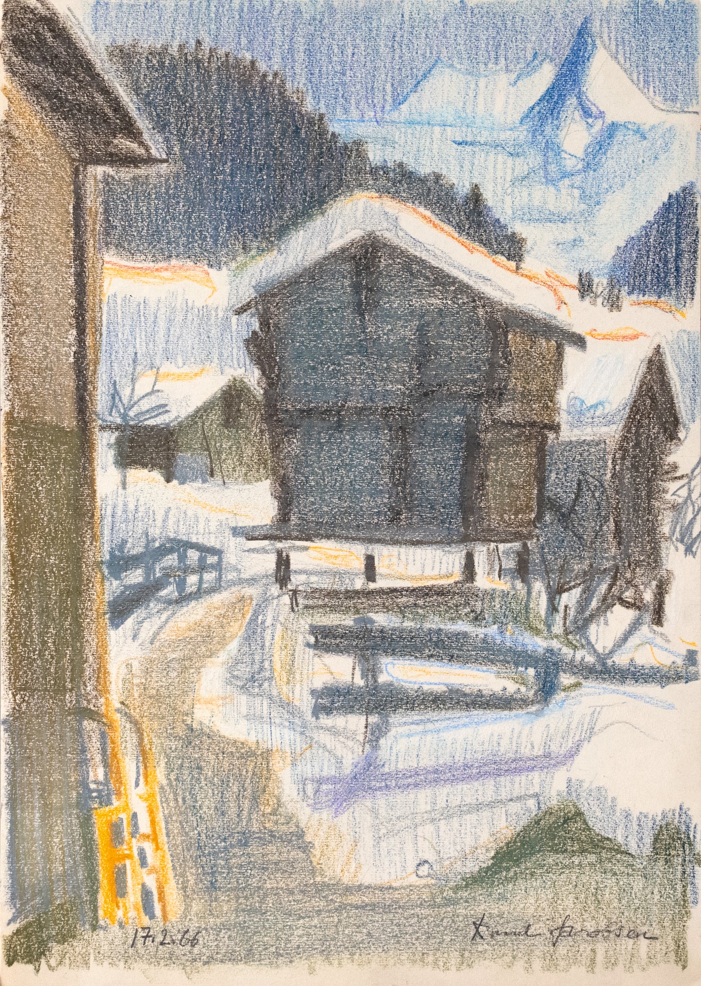 Knud Jacobsen  "Grächen, Spiicher"
