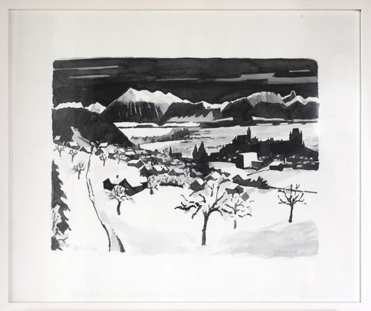 Knud Jacobsen  «Thun im Winter»