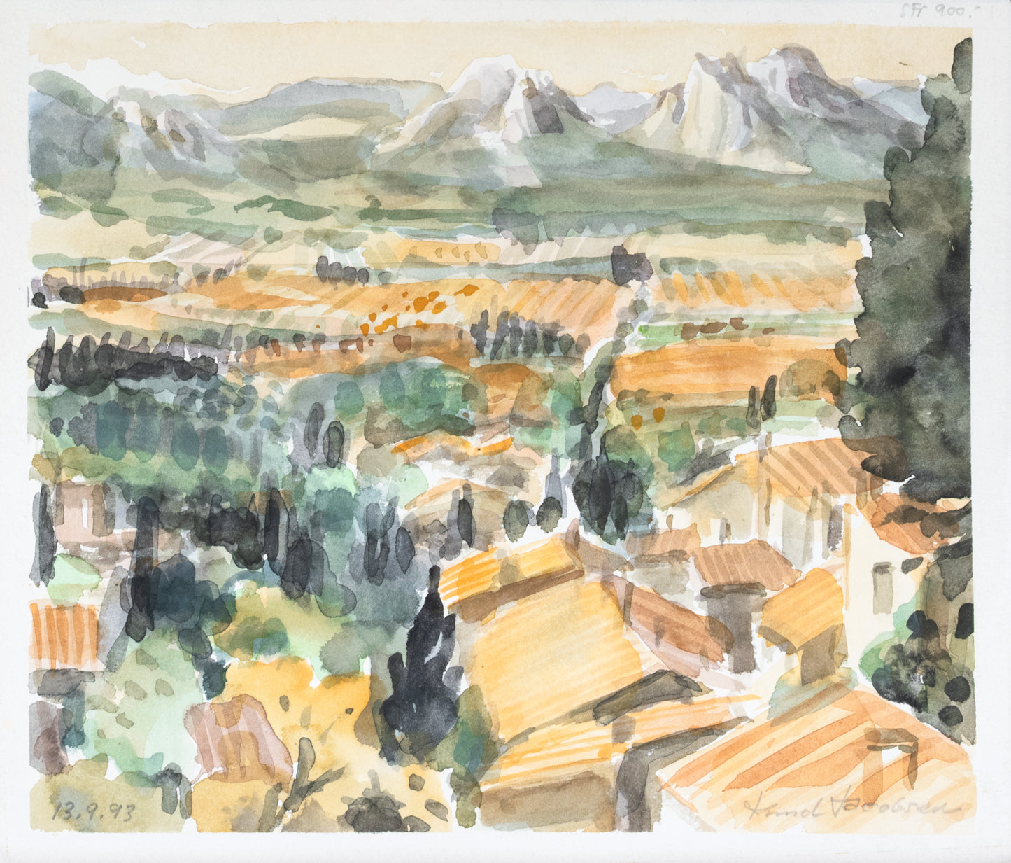 Knud Jacobsen  "Alpilles en Provence"