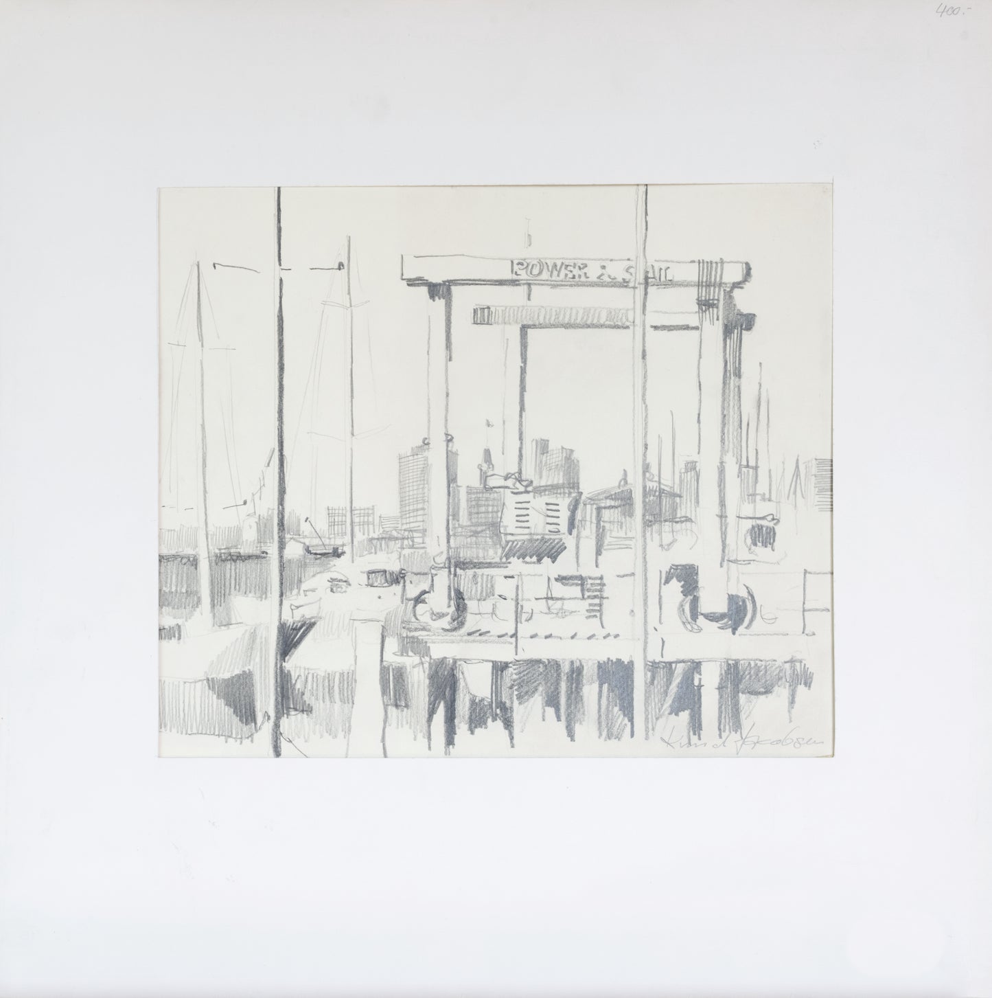 Knud Jacobsen  "Hafen, Krananlage"