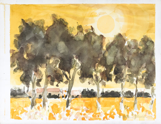 Knud Jacobsen  "Bäume in der Sonne"