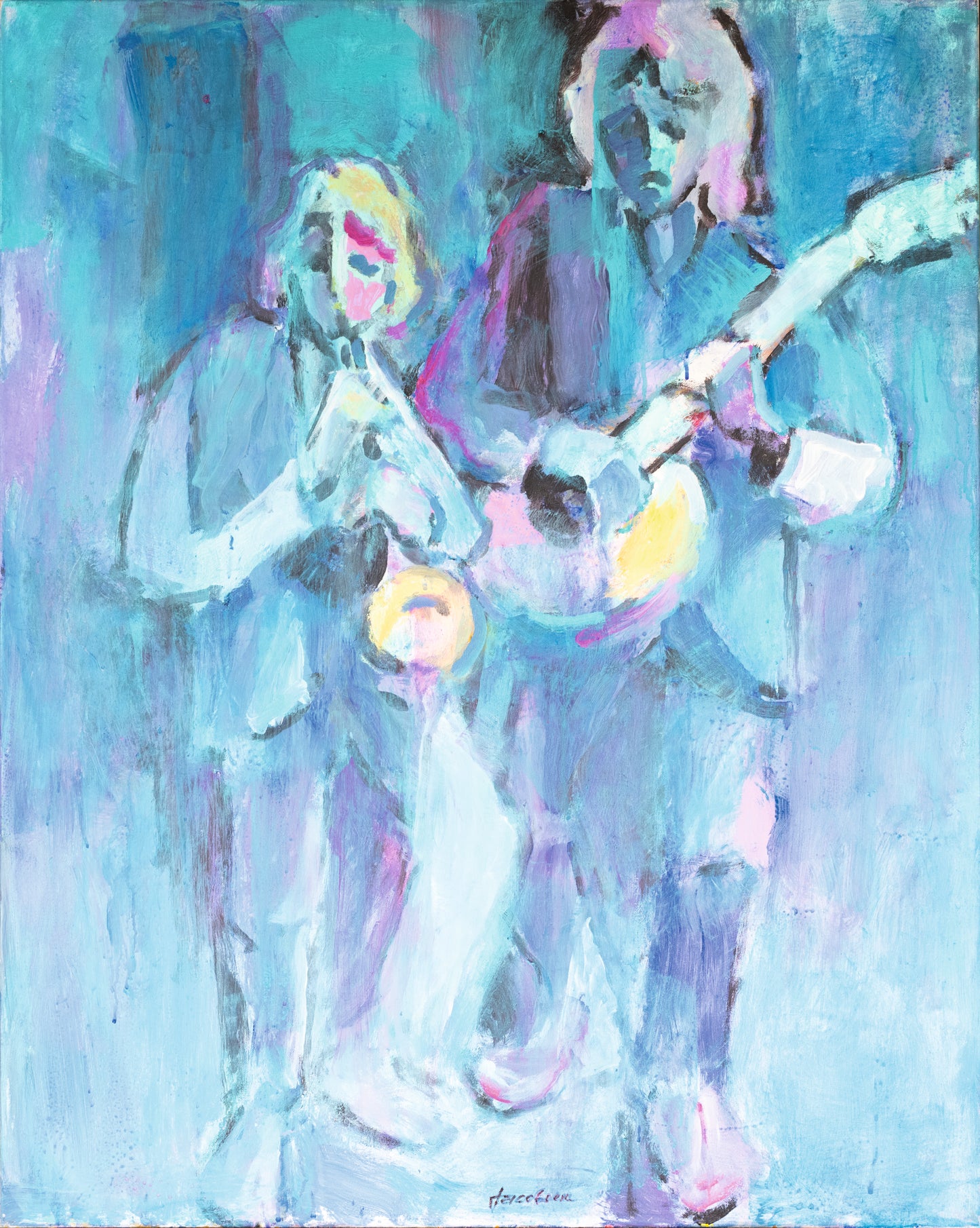 Knud Jacobsen  «Strassenmusiker»